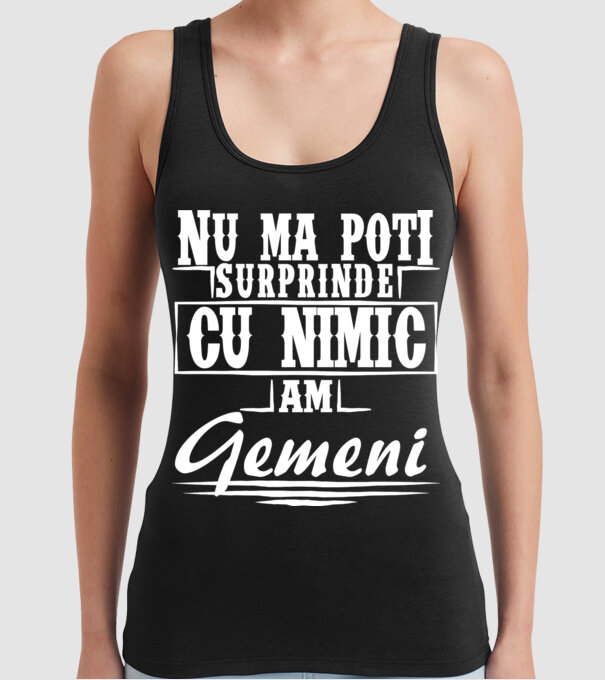 Nu mă poți surprinde cu nimic, am gemeni model negru pe tricou