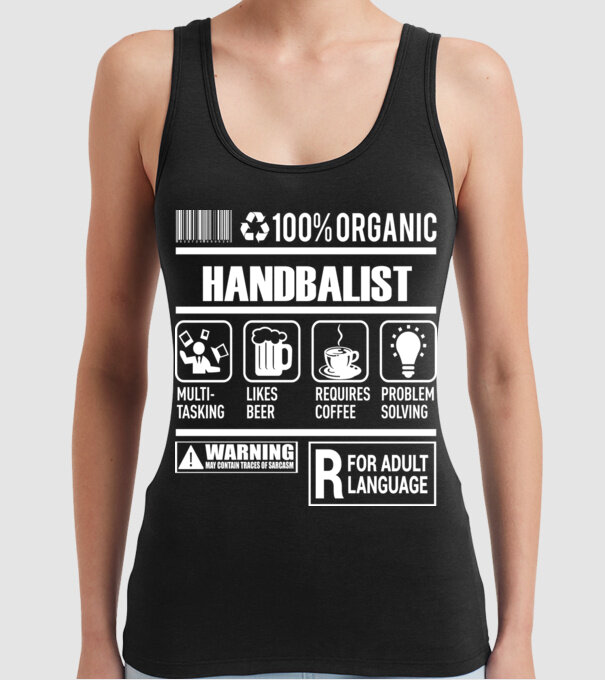 HANDBALIST model negru pe tricou
