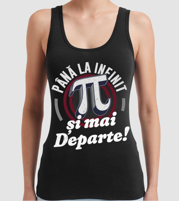 Până la infinit și mai departe! model negru pe tricou