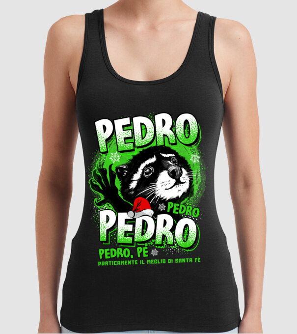 Pedro pedro christmas model negru pe tricou