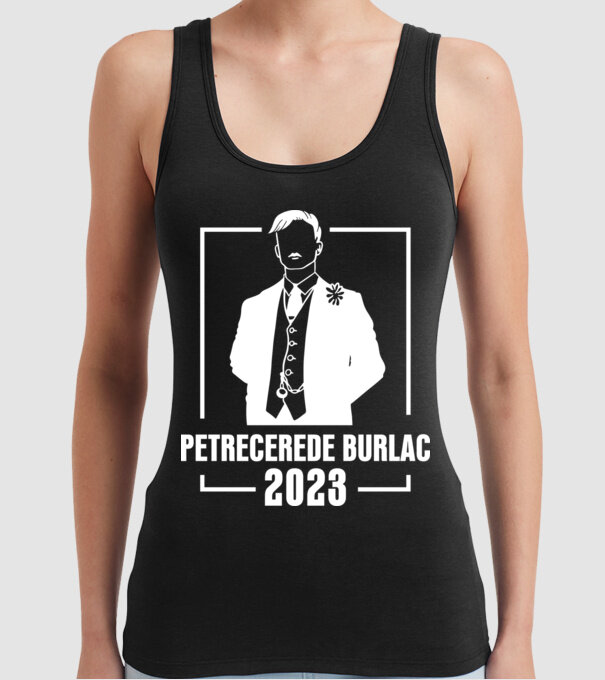 Petrecere de burlac model negru pe tricou