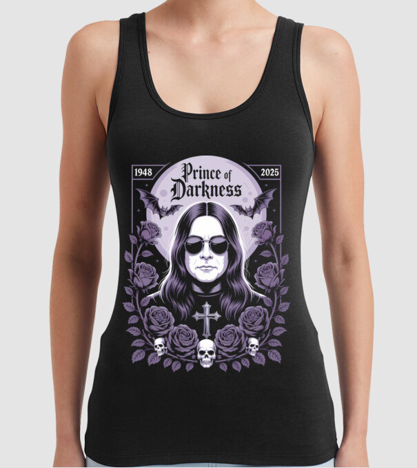 Prince of Darkness model negru pe tricou