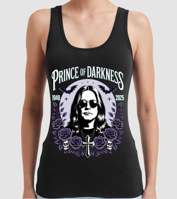 Prince of Darkness model negru pe tricou