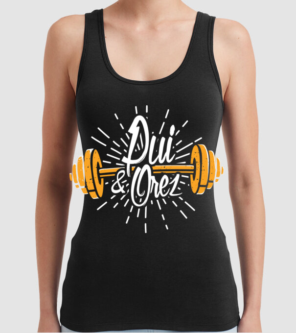 Pui & orez model negru pe tricou