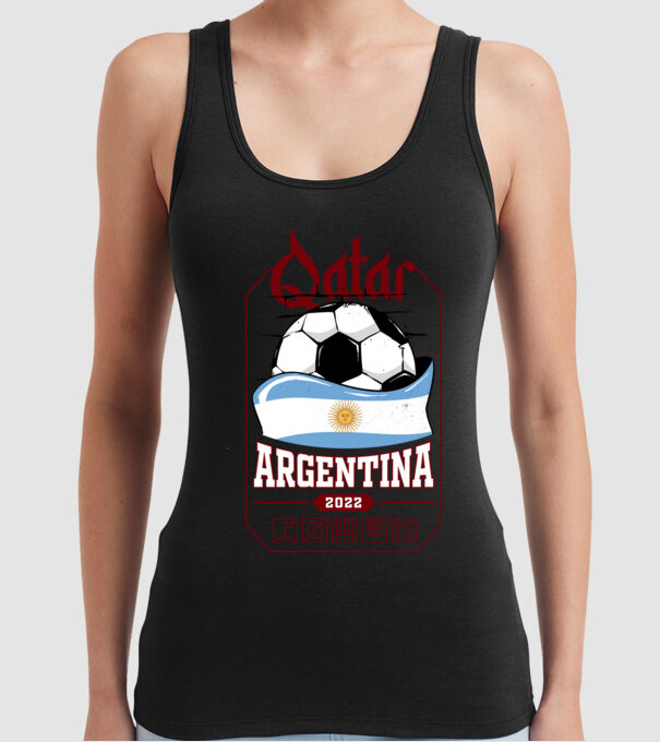 Qatar teams Argentina model negru pe tricou