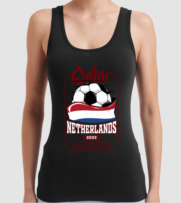 Qatar teams Netherlands model negru pe tricou