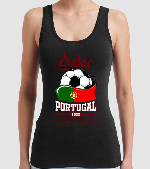 Qatar teams Portugal model negru pe tricou