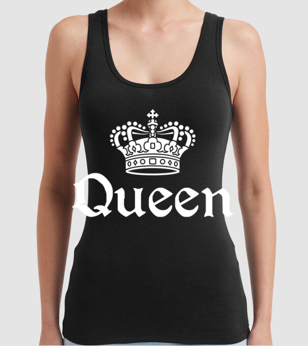 Queen model negru pe tricou