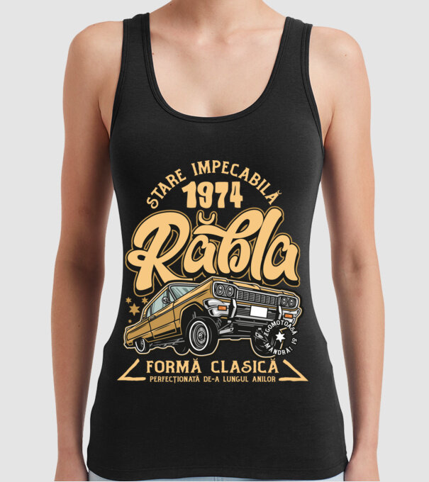 Rablă 1975 model negru pe tricou