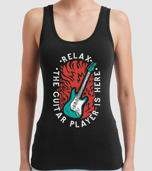 Relax model negru pe tricou
