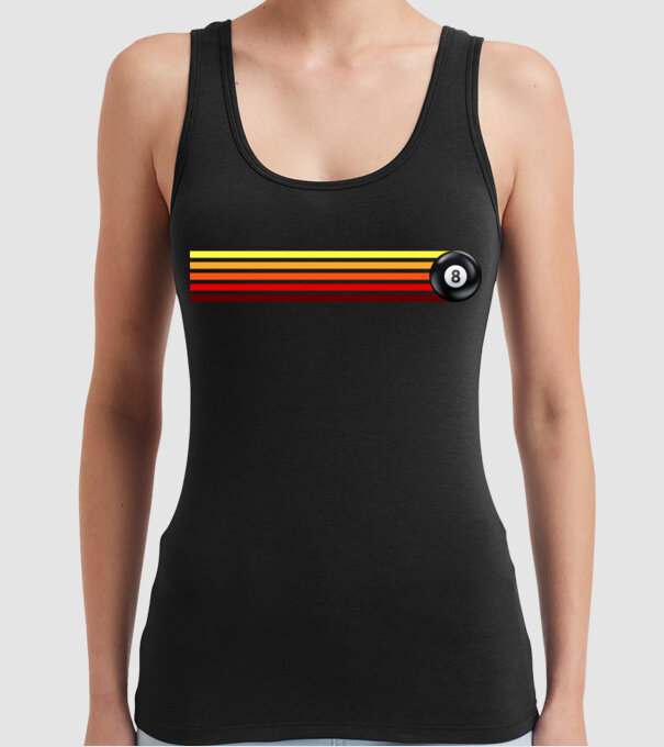 Retro - Vintage 8 ball 2 model negru pe tricou