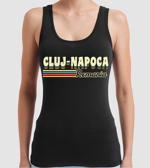 România Cluj-Napoca model negru pe tricou