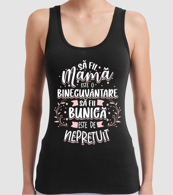 Să fii bunică este neprețuit model negru pe tricou