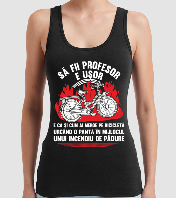 Să fii profesor e ușor model negru pe tricou