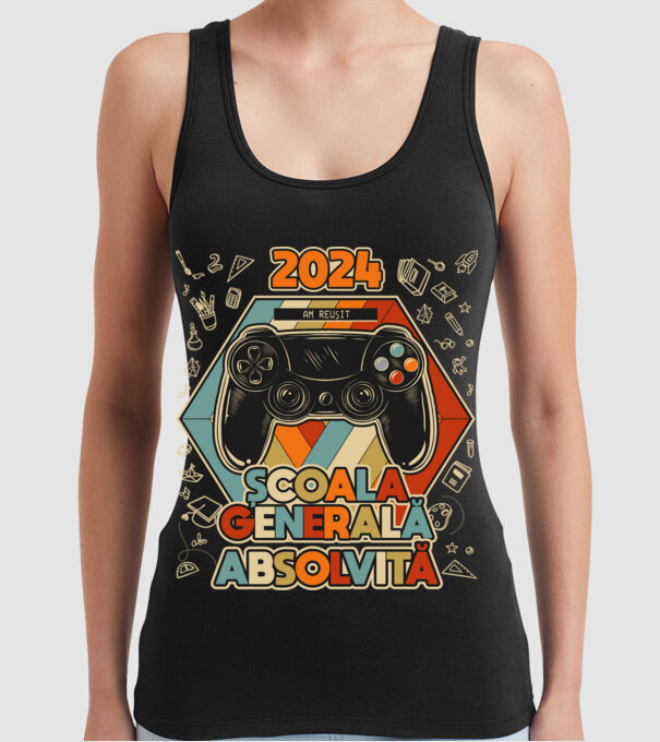 școala generală școala generală model negru pe tricou