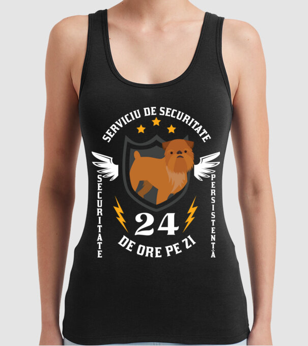 serviciu de securitate - securitate - persistență - 24 de ore pe zi model negru pe tricou