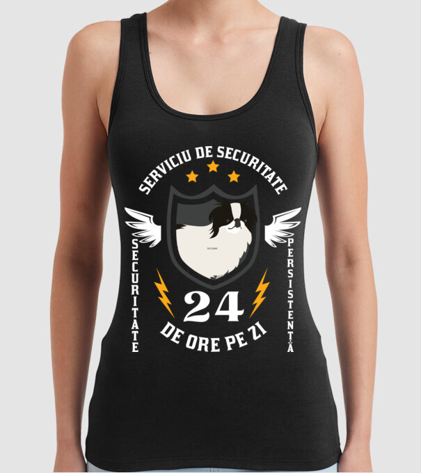 serviciu de securitate - securitate - persistență - 24 de ore pe zi model negru pe tricou