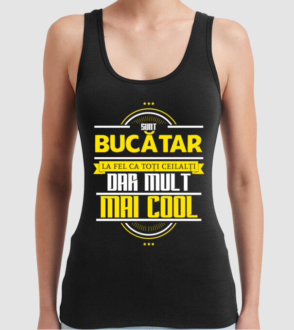 Sunt bucătar, la fel ca toți ceilalți, dar mult mai cool model negru pe tricou