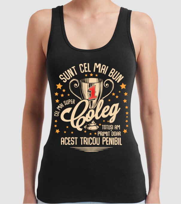 sunt cel mai bun coleg model negru pe tricou