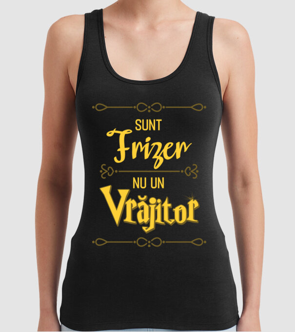 Sunt frizer, nu un vrăjitor model negru pe tricou