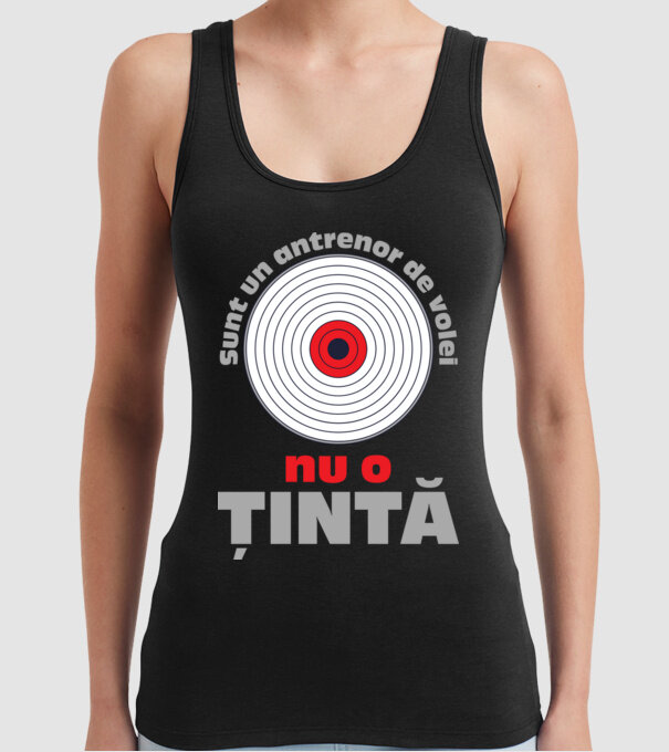 Sunt un antrenor de volei, nu o țintă model negru pe tricou