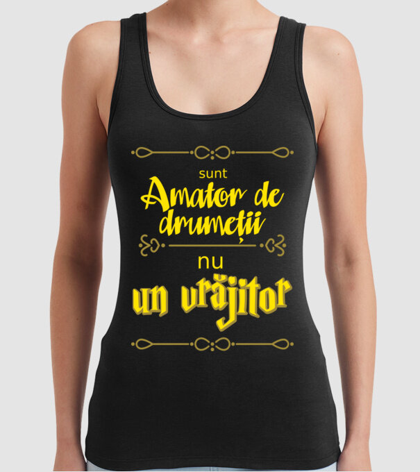 Sunt amator de drumeții, nu un vrăjitor model negru pe tricou