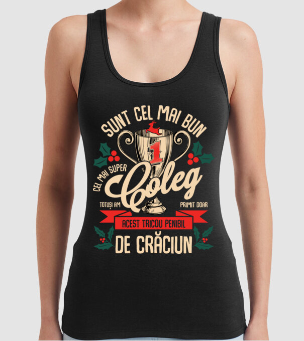 super coleg D1443687 model negru pe tricou