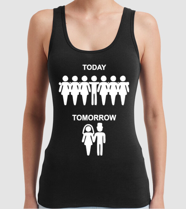 today tomorrow model negru pe tricou