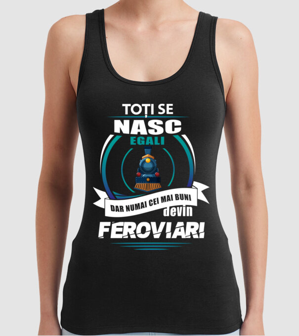 Toți se nasc egali, dar numai cei mai buni devin feroviari model negru pe tricou