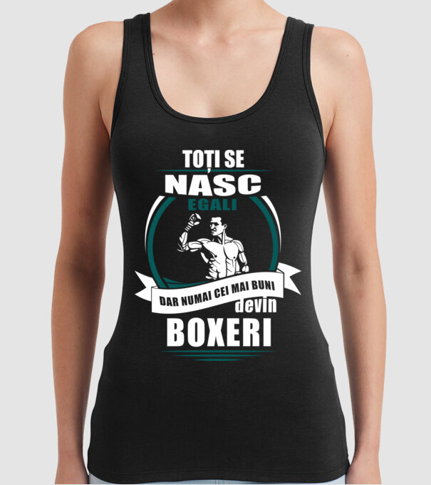 toți se nasc egali, dar numai cei mai buni devin boxeri model negru pe tricou