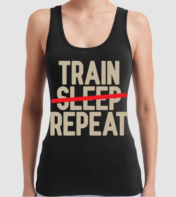 Train repeat model negru pe tricou