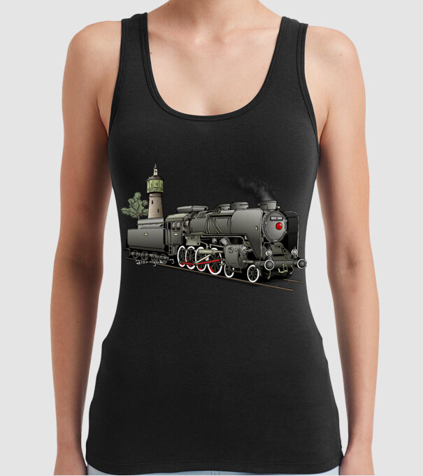 Trenuri model negru pe tricou