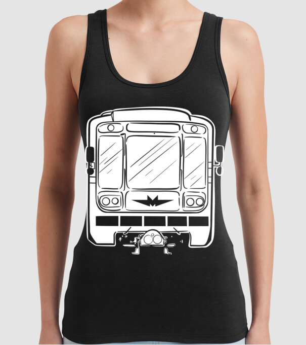 Trenuri model negru pe tricou