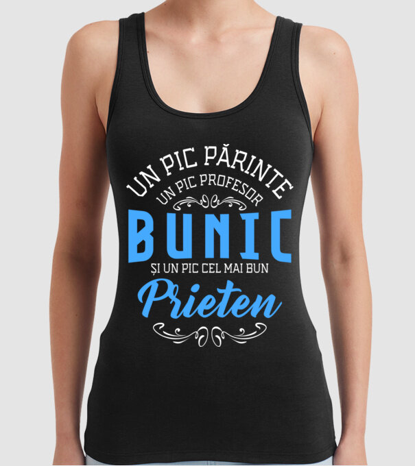Un pic părinte, un pic profesor - bunic - și un pic cel mai bun prieten model negru pe tricou