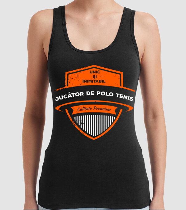 JUCĂTOR DE TENIS unic și inimitabil calitate premium model negru pe tricou