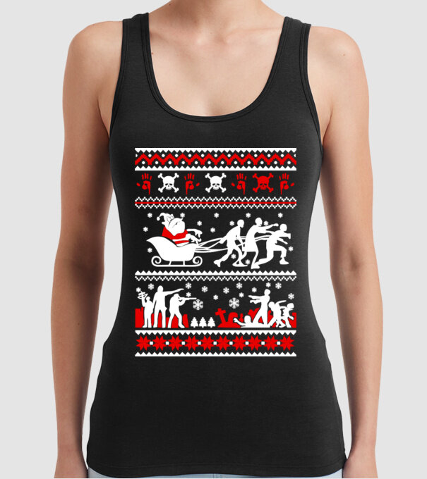 Walking Dead cu motiv norvegian model negru pe tricou