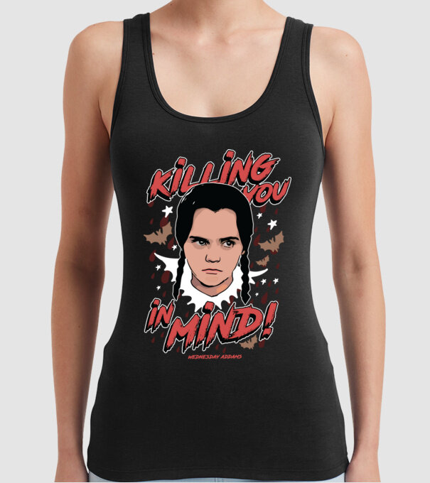 WEDNESDAY Killing You in my mind model negru pe tricou