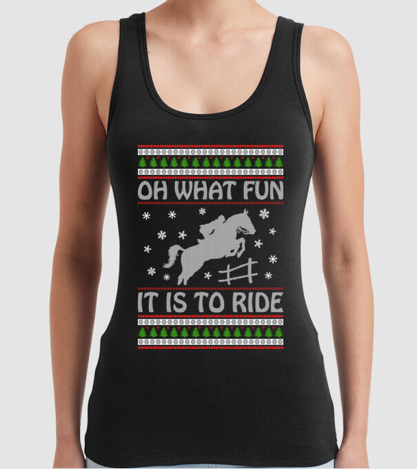 What Fun is to ride - Horse model negru pe tricou