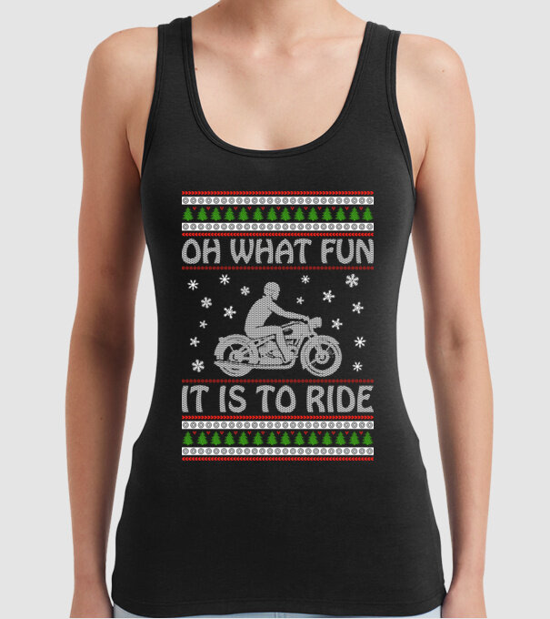 What Fun is to ride - Moto model negru pe tricou