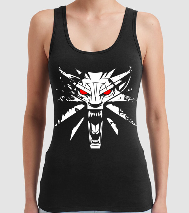 Witcher model negru pe tricou