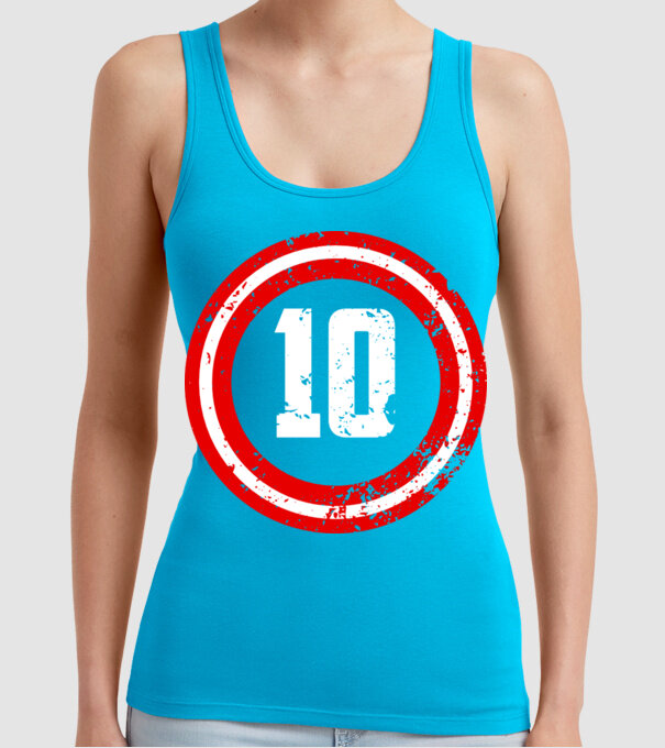 Birthday captain 10 Years old model turcoaz pe tricou