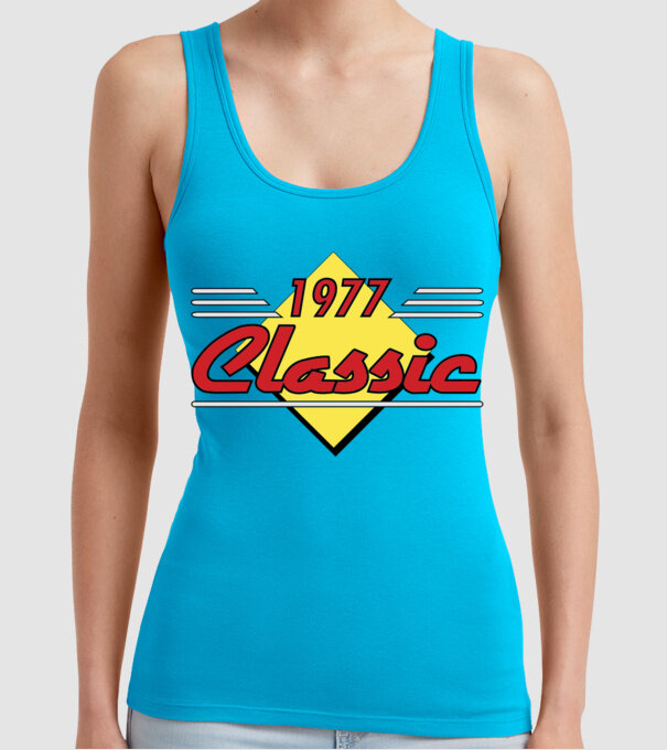 Classic - 1977 model turcoaz pe tricou