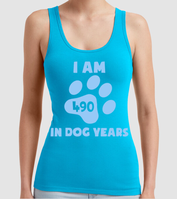 Dog Year - 490 model turcoaz pe tricou