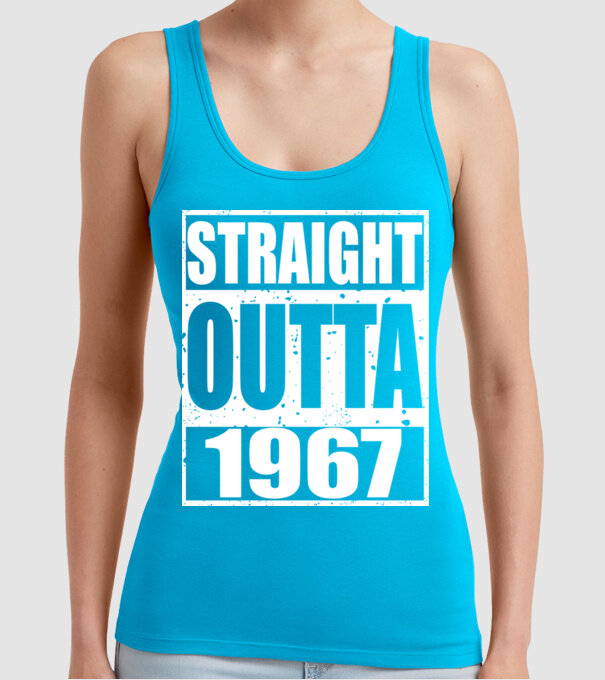 Straight Outta - 1977 model turcoaz pe tricou