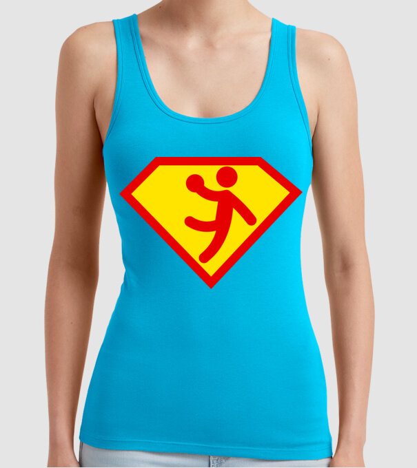 Supersportiv VOLEIBALIST model turcoaz pe tricou