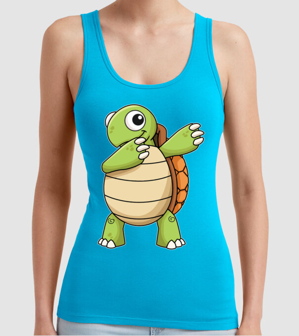 Broască țestoasă DAB model turcoaz pe tricou