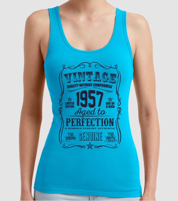 Vintage Perfection - 1957 model turcoaz pe tricou