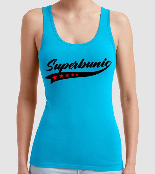 superbunic model turcoaz pe tricou