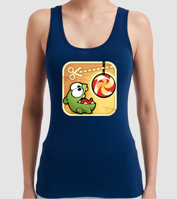 model albastru închis pe tricou