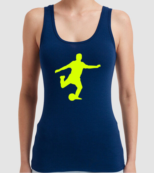 fotbal 2 model albastru închis pe tricou